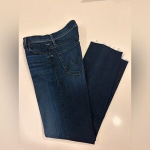 MOTHER Dark Blue Ankle Jeans
